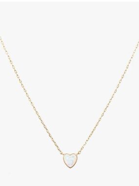 Cupcakes and cashmere Laguna opal 14k gold heart necklace New!